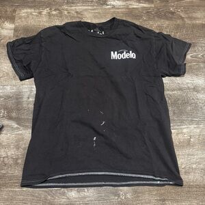 Cerveza Modelo Distressed Graphic T-Shirt Size Large